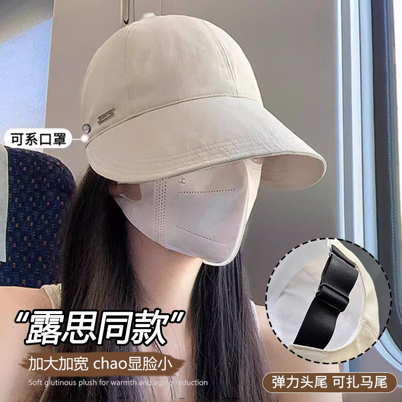 ���ڲ�����Ŀ���ɹñ��Ů2025�¿�ļ�����ñ�����ñ��ͷΧ�ٴ�ñ��ŮѼ��ñ 1#�װ�ɫ����-�ɹҿ��� 23.4Ԫ