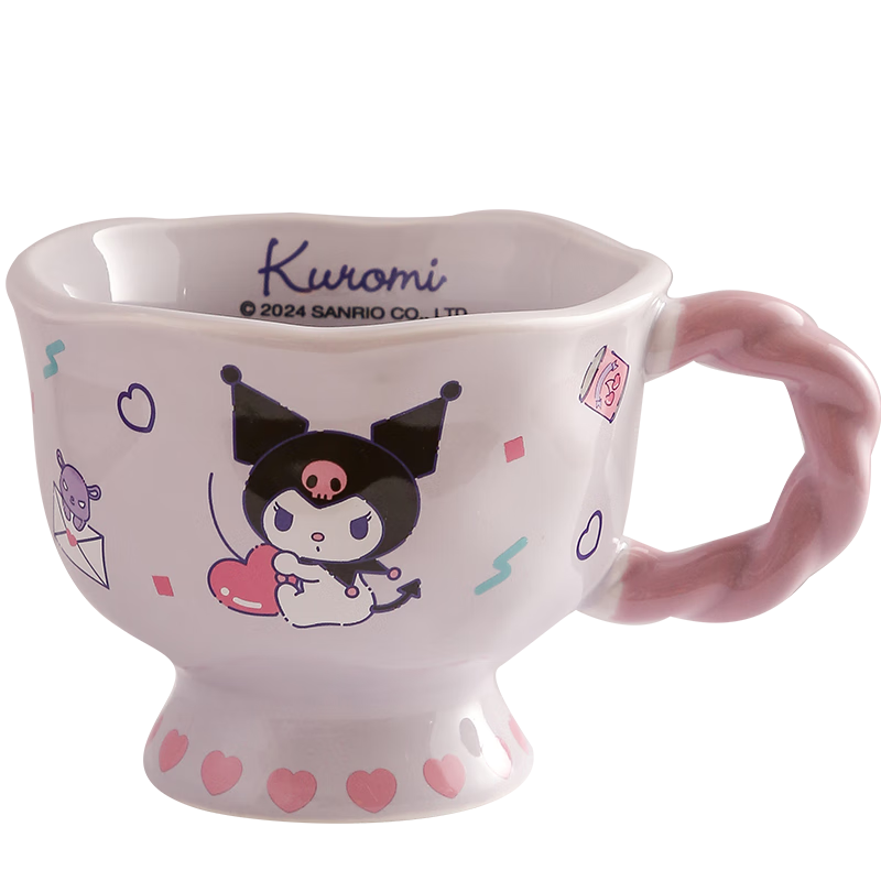 精東家hellokitty馬克杯三麗鷗庫洛米杯子送女生高顏值生日禮物情侶水杯 庫洛米-【IP聯(lián)名|彩盒裝】配勺
