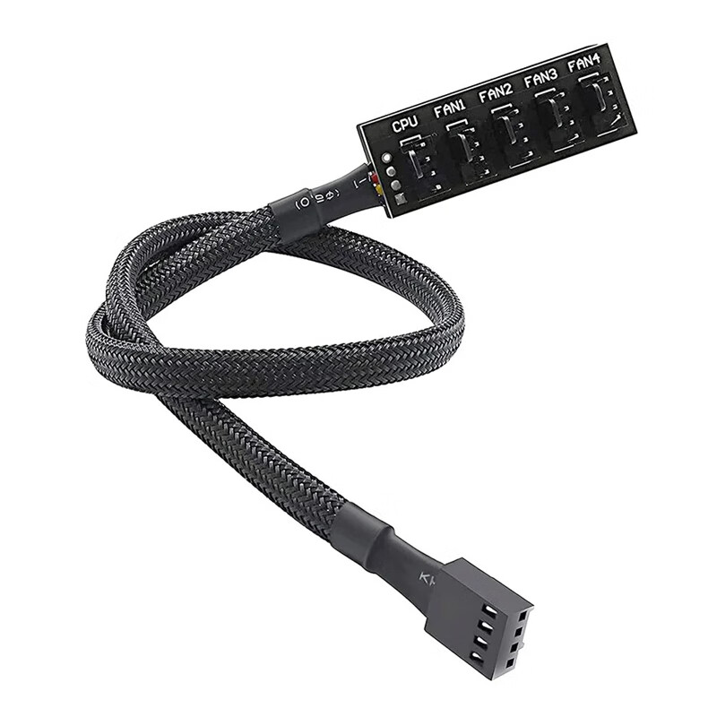 零度世家 风扇集线器pwm 一分十 case fan hub电脑机箱风扇集线器分线