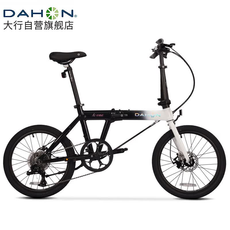 大行（DAHON）K-ONE折叠自行车20英寸9速超轻铝合金碟刹运动单车FKA091 黑/白