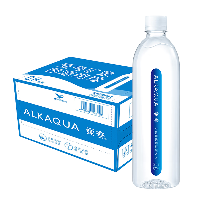 统一 爱夸矿泉水570ml*15 （新老包装随机发货）
