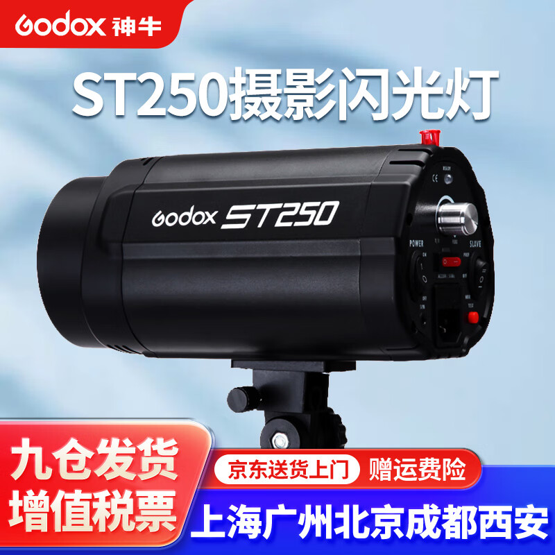 神牛（Godox） 250W摄影灯套装 拍照补光灯电商小型摄影棚柔光箱摄影器材 【1】ST250W单灯头