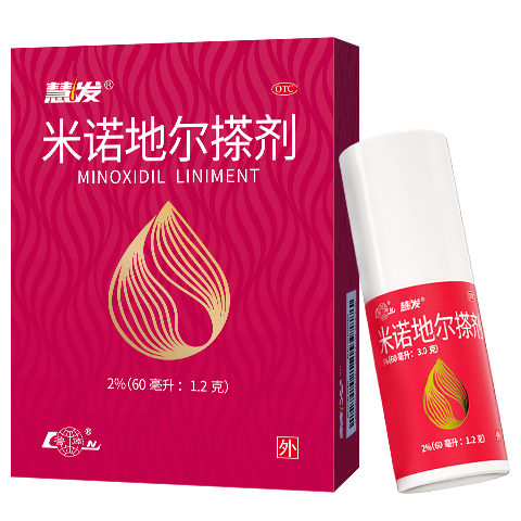 鲁南 慧发米诺地尔搽剂2％60ml脱发生发液女士发缝宽专用防脱生发发际线增长液洗发水斑秃泡沫凝胶产后脱发
