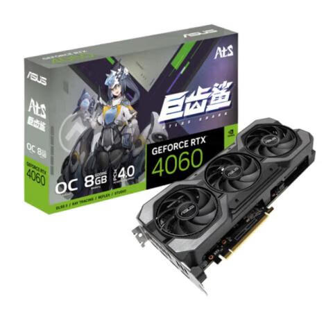 ASUS华硕（ASUS）ATS GeForce RTX 4060 O8G V2 GAMING 巨齿鲨系列 华硕RTX 4060 O8GV2GAMING巨齿鲨