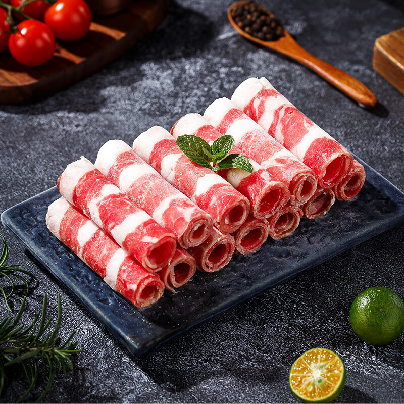 海底捞肥牛卷300g/袋 生鲜国产整切牛肉卷涮锅烧烤麻辣烫火锅食材