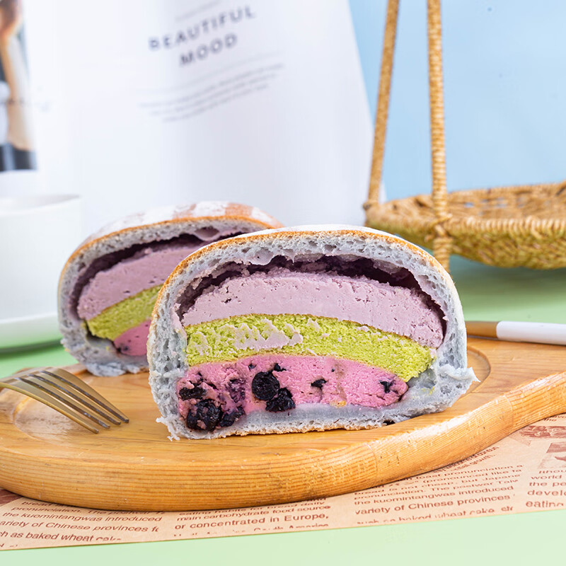 南风窗手作欧包蜜萄酪酪乳酪米面包奶酪包甜品早餐糕点点心280g大个面包 双酪(泰奶伯牙绝弦)