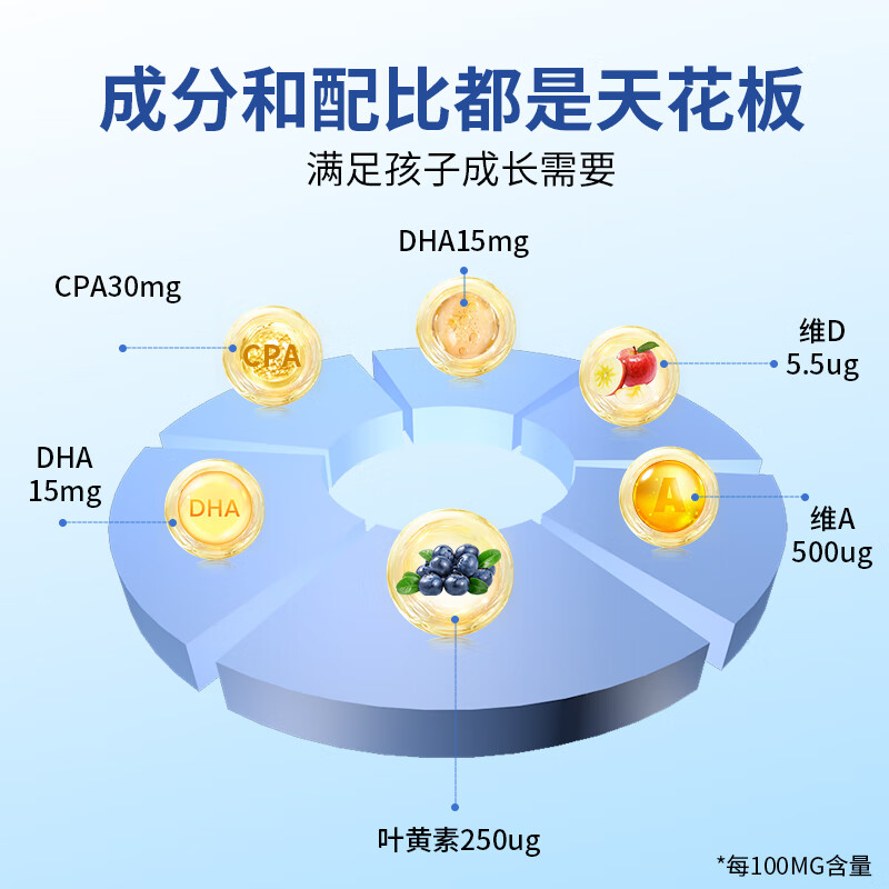 Ausiki澳洲进口儿童成长牛奶粉4段高钙乳铁蛋白叶黄素护眼青少年3岁以上 【保护视力】常规款
