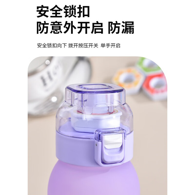 喆湘水果味儿童塑料水杯趣味玩味环水杯能喝出不同口味的环卫杯可变味 单香味环-柚子味不含杯子