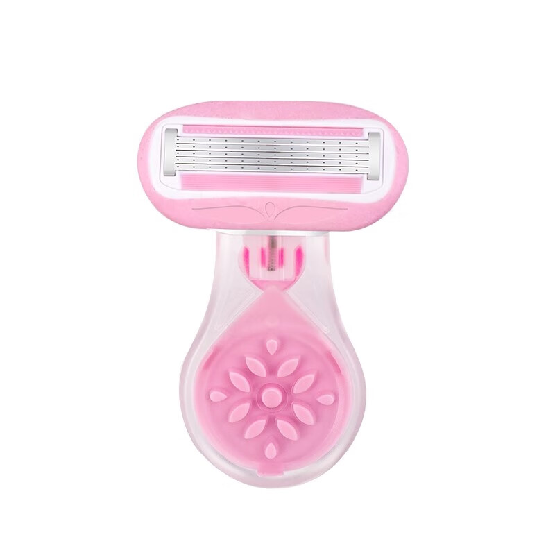 吉耏利女士刮毛刀腋下私密处专用脱毛刀剃毛刀女款除毛刀女士去毛神器 1刀架+2刀头送收纳盒+30g剃毛膏