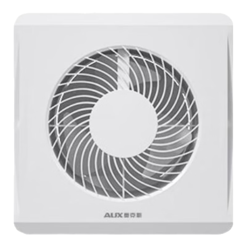 奧克斯(AUX)排氣扇家用衛(wèi)生間換氣扇浴室排風扇廚房強力抽風機排油煙玻璃窗式 窗墻通用8寸【開孔:180~190mm】