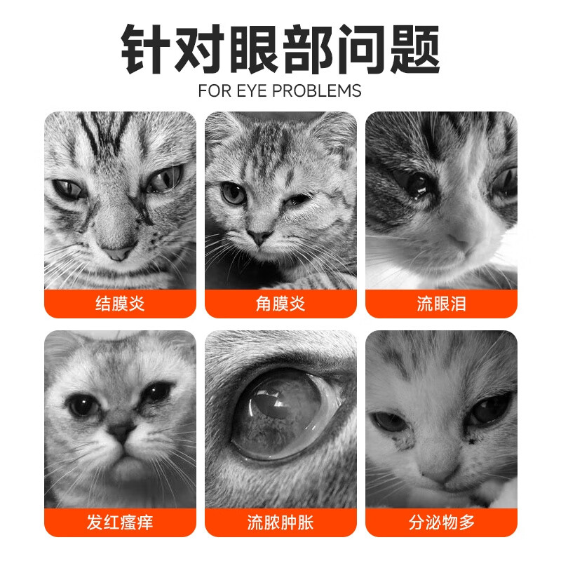宠元爱硫酸新霉素滴眼液宠物猫咪鼻支眼药水狗狗泪痕结膜发炎流泪抗菌消炎 硫酸新霉素滴眼液*1瓶