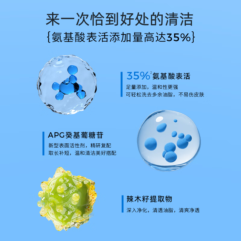 颐莲（RELLET）氨基酸净透洁颜泡 温和清洁不刺激洁面洗面奶150ml 买2瓶送一瓶