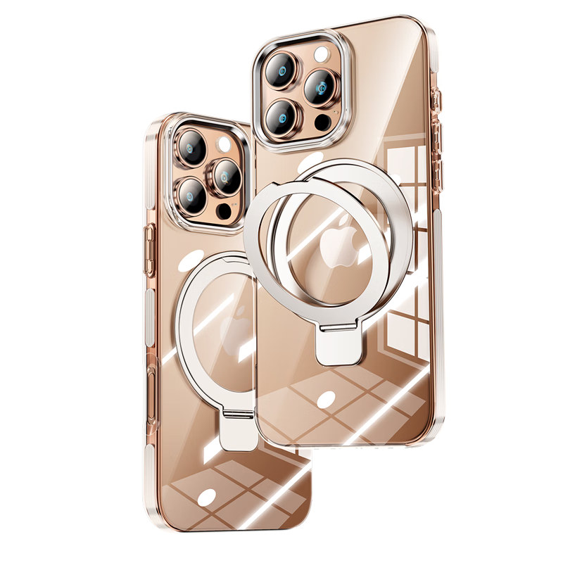 毕亚兹【德国拜耳】适用iphone16promax手机壳 苹果16promax保护套磁吸支架透明全包防摔MagSafe充电动画