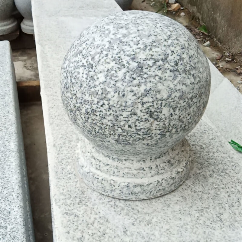 维诺亚挡车石球圆球路障花岗岩石墩子止车石头柱大理石柱子阻车石材