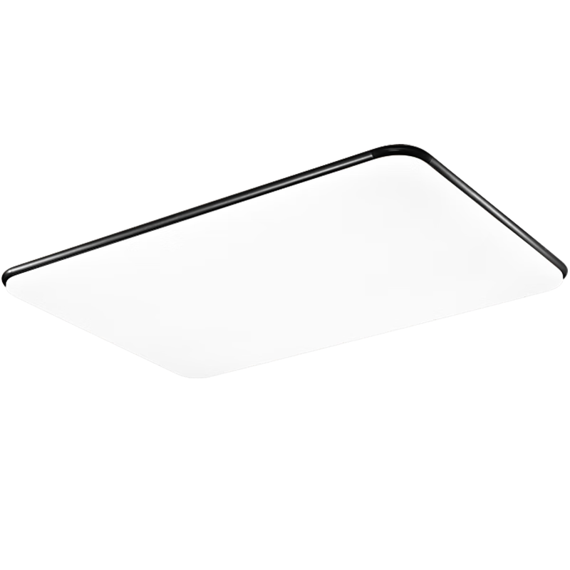 雷士（NVC） 1.1米led吸顶灯客厅大灯大尺寸客厅灯具套餐主灯2025款国家补贴 超薄大屏黑潮-200W无极调光