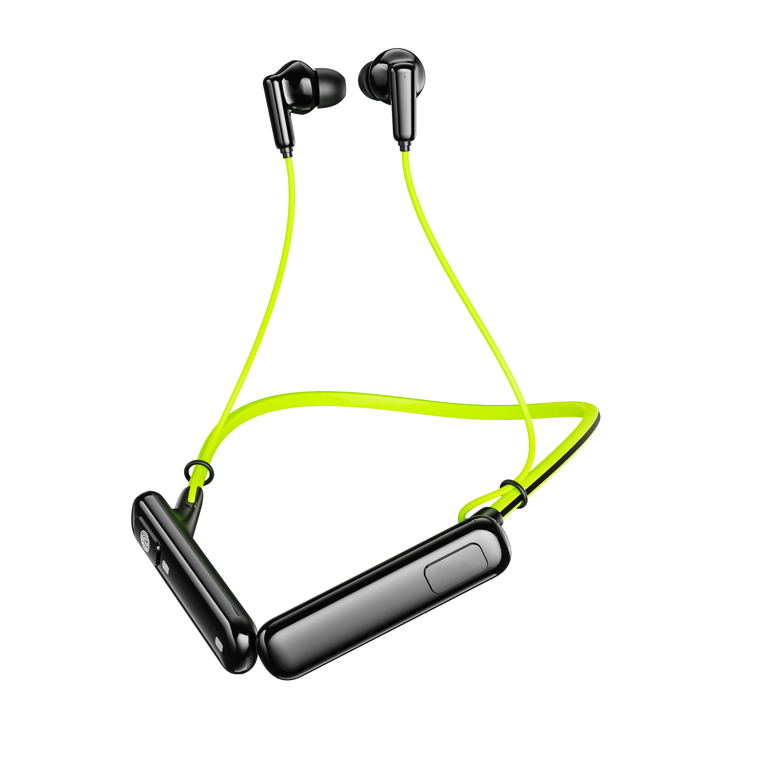 橙奥【ENC降噪】蓝牙耳机挂脖式新款高清音质超长续航舒适入耳防水适用苹果华为oppo小米vivo 黑绿色