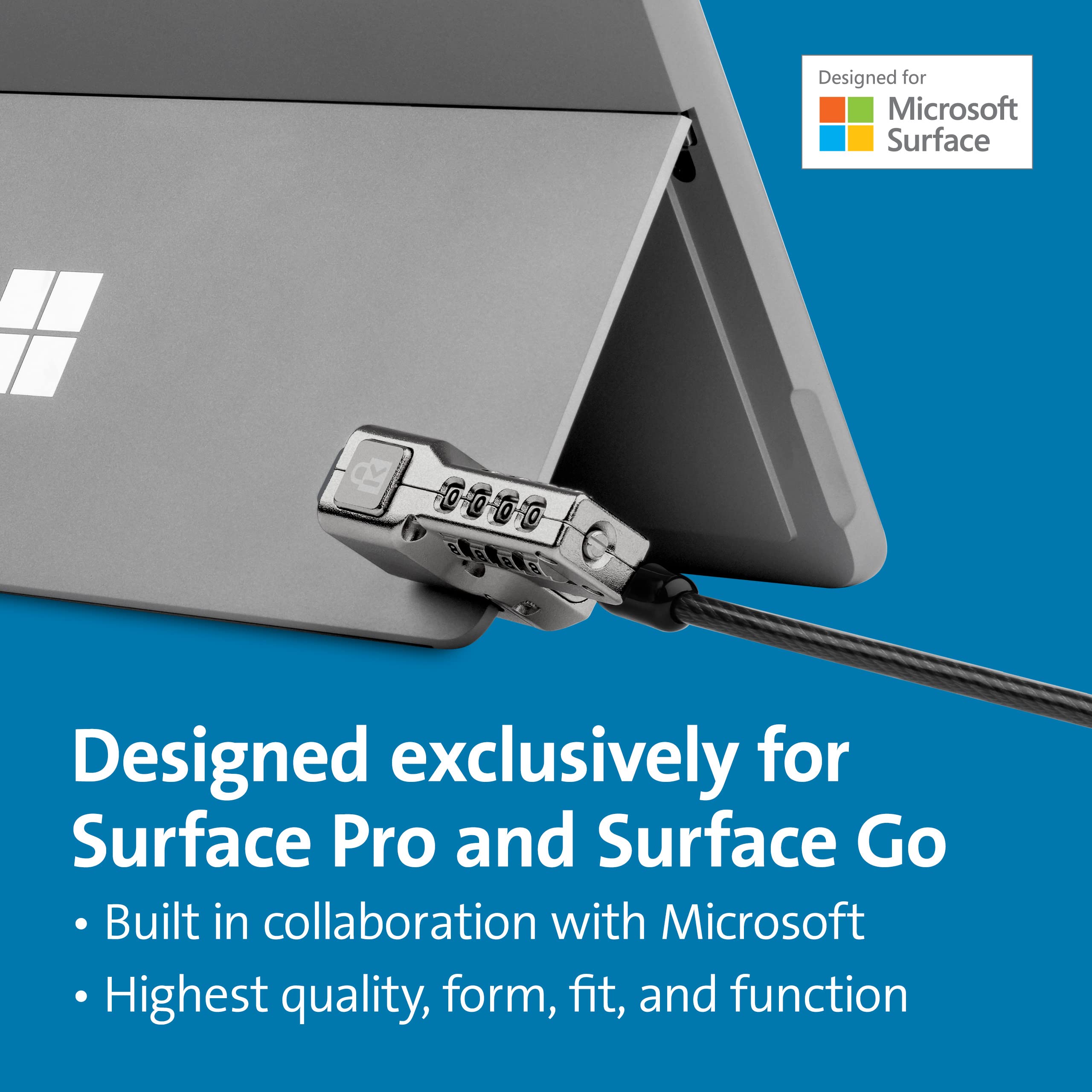 肯辛通(Kensington)肯辛通 Surface Pro 锁 适用于 Surface Pro 9/8 和 Surface Go