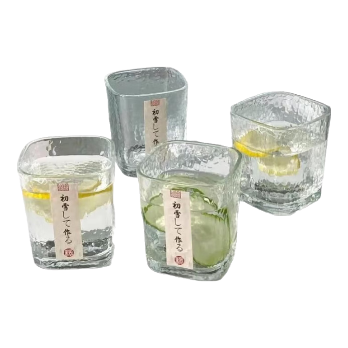欢妍锤纹冷水壶套初雪壶玻璃杯办公桌家用大热量凉水壶 初雪【单只】 220mL
