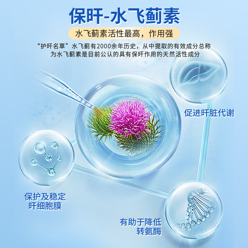 安美奇进口水飞蓟籽番茄红素搭护肝片乙肝养肝脂肪肝降转氨酶药缓解使用 【巩固装】12瓶(8瓶价格 实发12瓶)