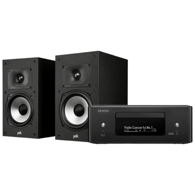 天龍(DENON)【國(guó)家補(bǔ)貼】RCD-N12+MXT20 功放CD播放機(jī)音響音箱流媒體藍(lán)牙HIFI發(fā)燒書架音響家庭影院