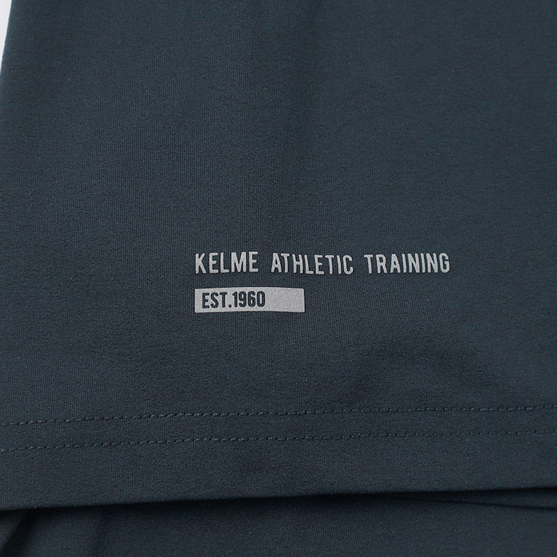 卡尔美（KELME）运动POLO衫男夏季新款健身短袖翻领速干T恤通勤上衣 藏蓝 XL