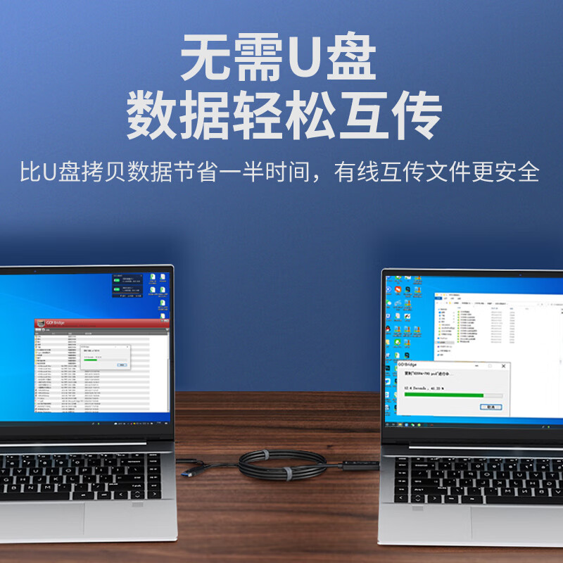 春程KMLINK电脑文件互拷线USB数据线对拷线传输键盘鼠标共享线 互传器连接数据线USB2.0和TPYE-C传屏线 COT006 USB3.0键鼠共享线