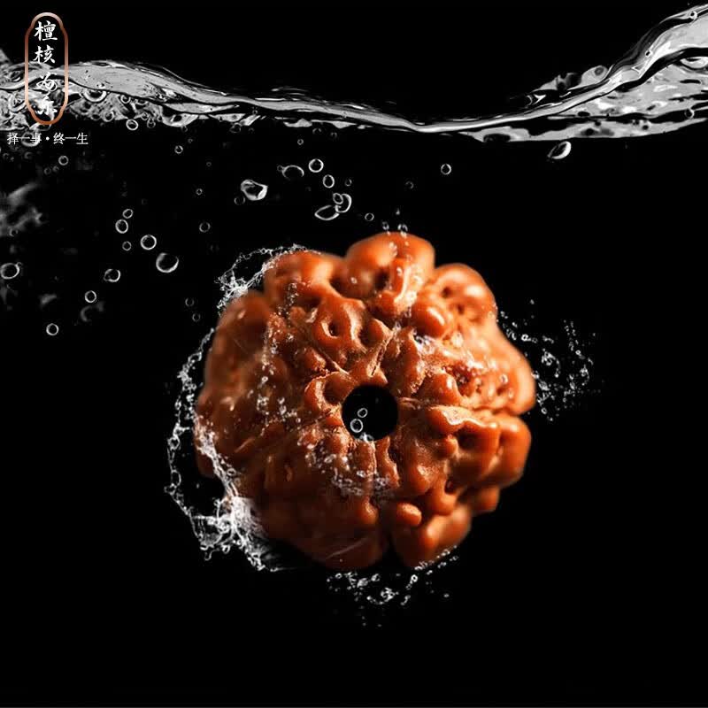 檀核为乐原生态五瓣小金刚菩提手串108颗双龙纹蛤蟆背树祖配饰 本命年礼物 五瓣小金刚10-11mm*108颗
