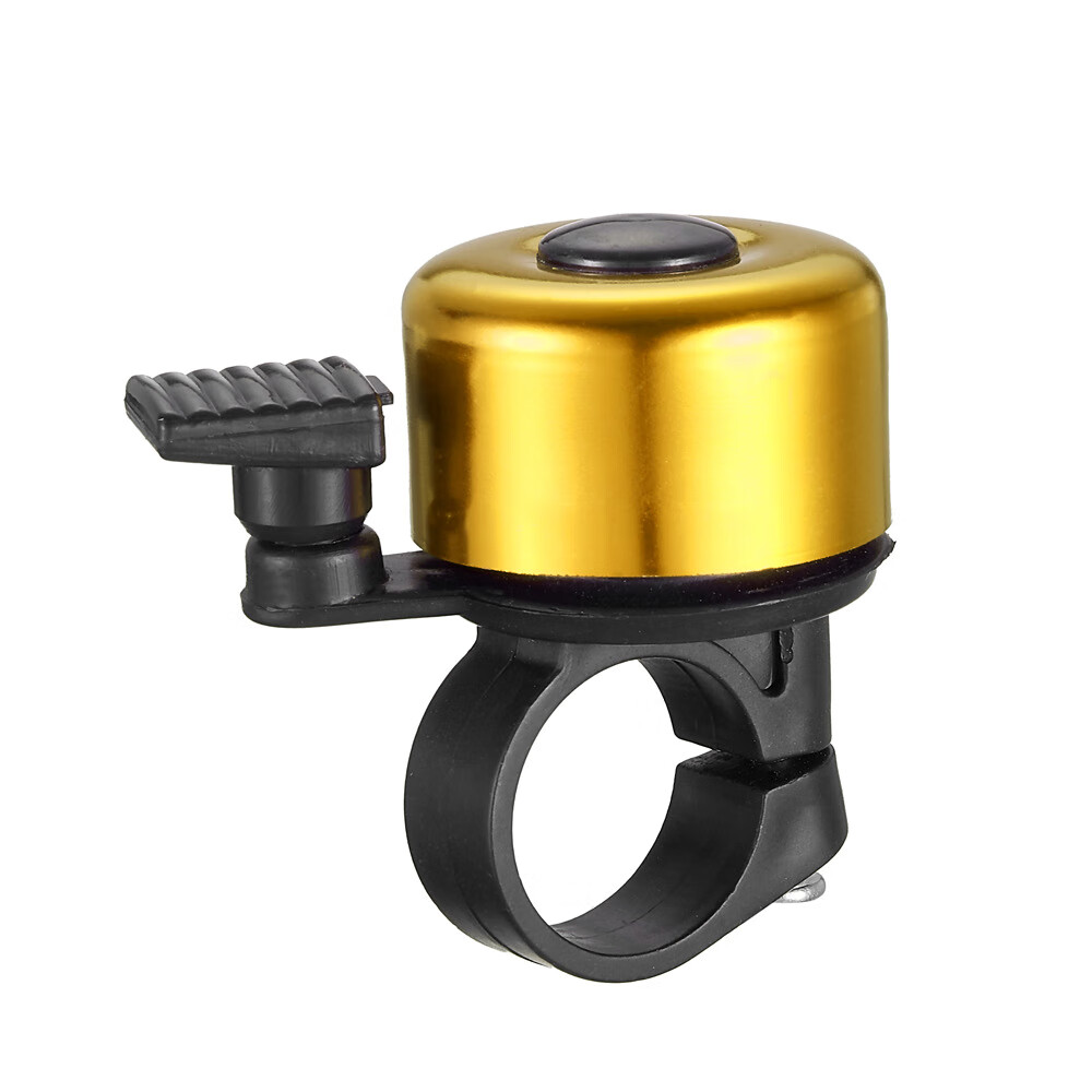 【直发】山地车自行车铃铛隐形Q铃铛车把环形铝合金隐形铃17g小巧 金色（1个装）