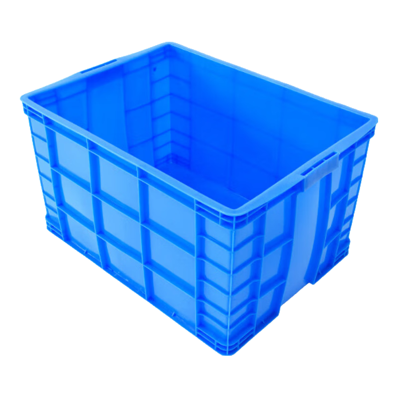 飛羽勝藍色加厚塑料周轉箱可配蓋子物流中轉倉庫塑膠框工業(yè)收納膠箱現貨 780箱（860*620*480） 默認藍色(需其他顏色聯系客服備注:黃/綠/紅/白)