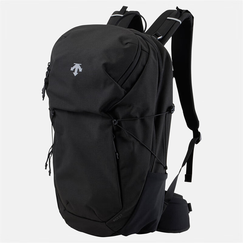 迪桑特（DESCENTE）轻量耐磨户外徒步旅行登山包 ALLTERRAIN 防水大容量27L双肩背包 黑色/BLACK 27L