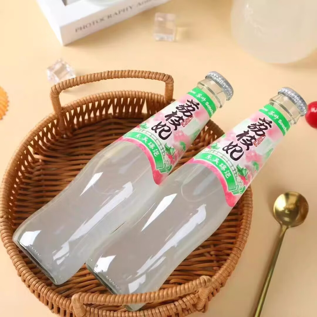 东吴荔枝妃汽水 275ml*6瓶/12瓶 苏州老品牌荔枝味老式汽水新包装 荔枝妃275ml*12瓶