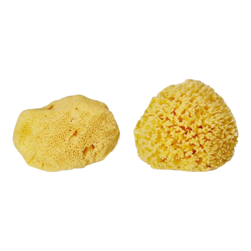OKBABY天然海綿嬰兒洗澡海綿寶寶洗澡沐浴球兒童成人洗臉搓澡蜂窩海綿 S級(jí)細(xì)幼型14#+群島型12#