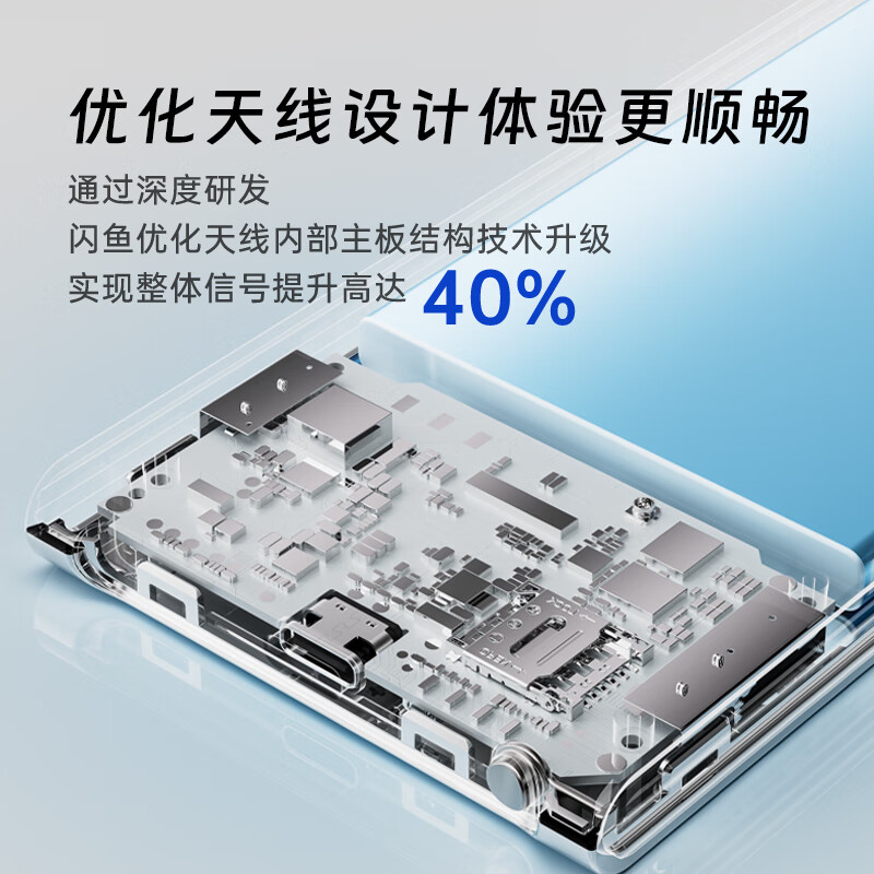 闪鱼5g移动随身wifi游戏电竞无线网卡携带wifi无线流量2025款无限上网卡路由器车载免插卡热点笔记本 【4G商务范】5000毫安超高续航移动电信版