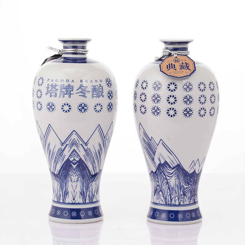 塔牌绍兴黄酒 8年青瓷冬酿花雕酒 基酒8年糯米特型酒 典藏版 500mL 6瓶 整箱装