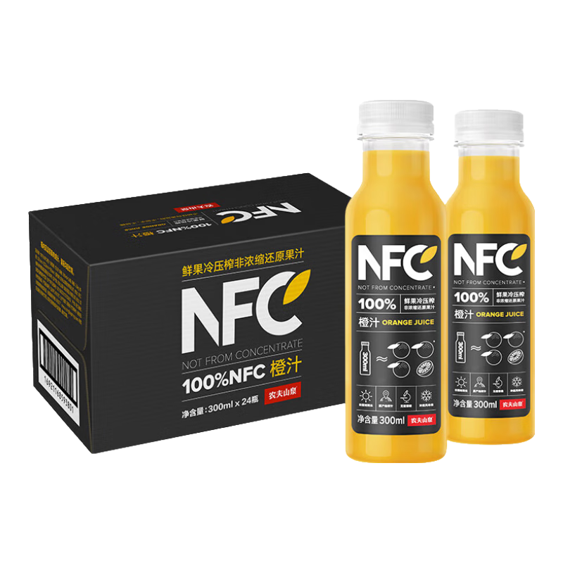 ũɽȪ NFC֭ Ũԭ100%֭ ʹѹե ֭300ml*24ƿУ137Ԫȯ