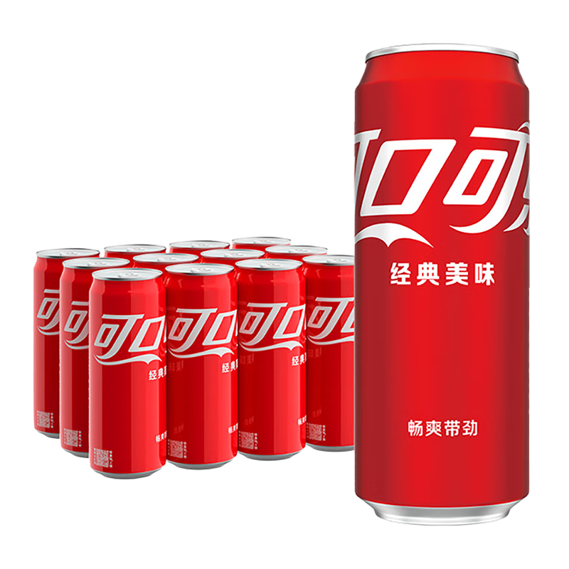 可口可乐零度330ml*12罐雪碧芬达健怡可乐无糖含糖碳酸饮料组合装 【有糖组合】可乐*6+雪碧*4+芬达*2