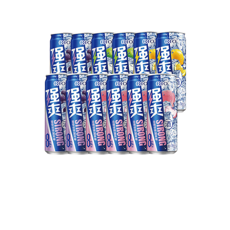 锐澳（RIO）鸡尾酒 强爽系列 500ml*12罐  预调酒 果酒