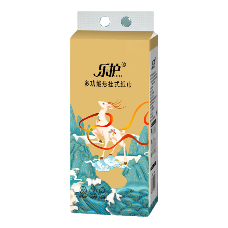 乐护 悬挂式抽纸巾 1000张 4层 4提