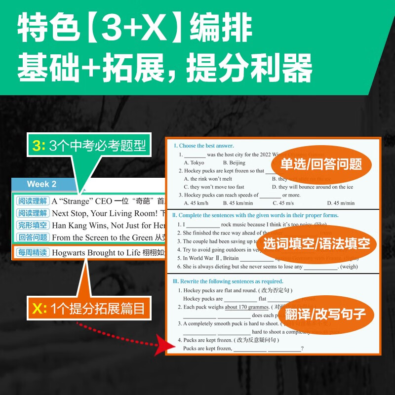 华理社 英语时文阅读提分训练3+X(6年级+小升初)上海学生英文报SSP 含音频视频 答案详解 全文翻译 时文高频词汇(3+X:阅读理解+完形填空+新题型+每周精读)每月赠特刊 华东理工大学出版社