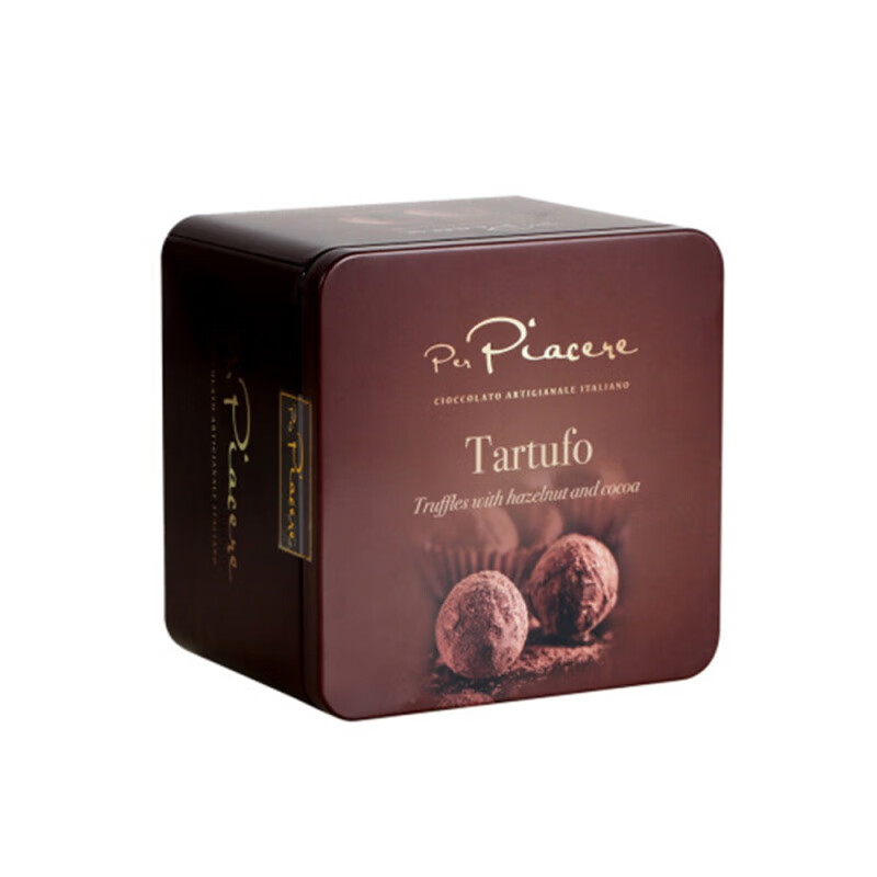 士力架意大利進(jìn)口卡卡尼榛子榛果黑巧克力（鐵罐裝）純可可脂禮盒伴手禮 咖啡色 榛子巧克力200g*1盒(約17顆)