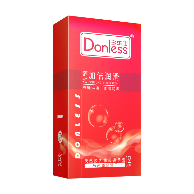 多乐士情趣避孕套超薄型延时持久型颗粒螺纹安全套套大油量保险套性用品 梦幻加倍润滑12只装超大油量