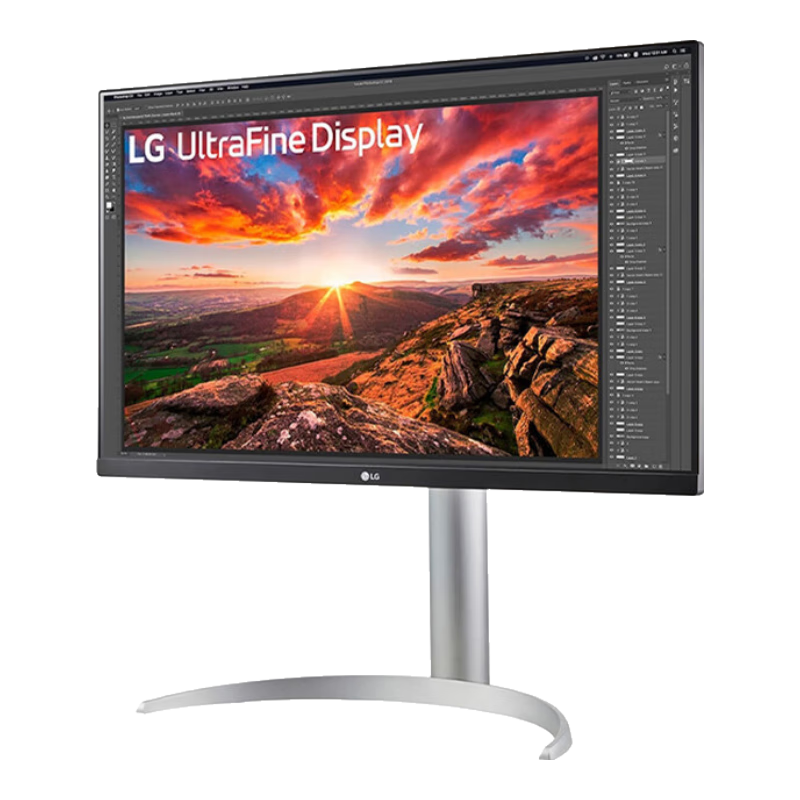 LG 27UP850K-W 27英寸 IPS 4K顯示器 HDR400 專(zhuān)業(yè)辦公顯示器 Type-C 90W反向供電 硬件校準 內置音箱