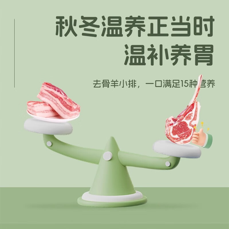 天佳名师澳大利亚法式新鲜小羔羊排肉烧烤户外食材半成品婴幼儿辅食食材 法式羊排 【秋冬温补】250g羊小排（用空气炸锅做又香又简单～）