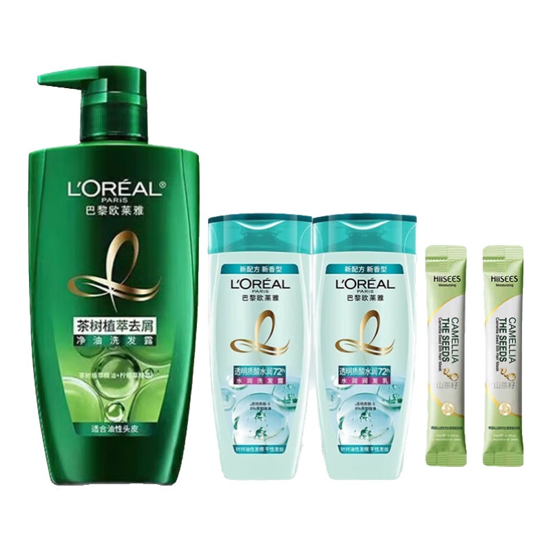 ���ڲ�����ŷ���ţ�LOREAL��ϴ��ˮ��������ϴ��¶����ϴ����װ������˳��������ֲ��ϴͷ�� ���ϴ��100*2+500ml+��Ĥ2ֻ