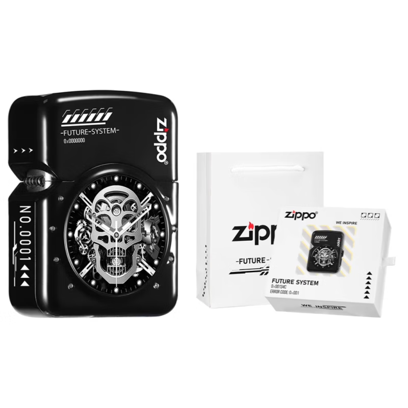 ZIPPO防風(fēng)煤油打火機new field智能電子觸屏藍(lán)牙充電情人節(jié)生日禮物男 智能觸屏手表-黑色【單機無油】