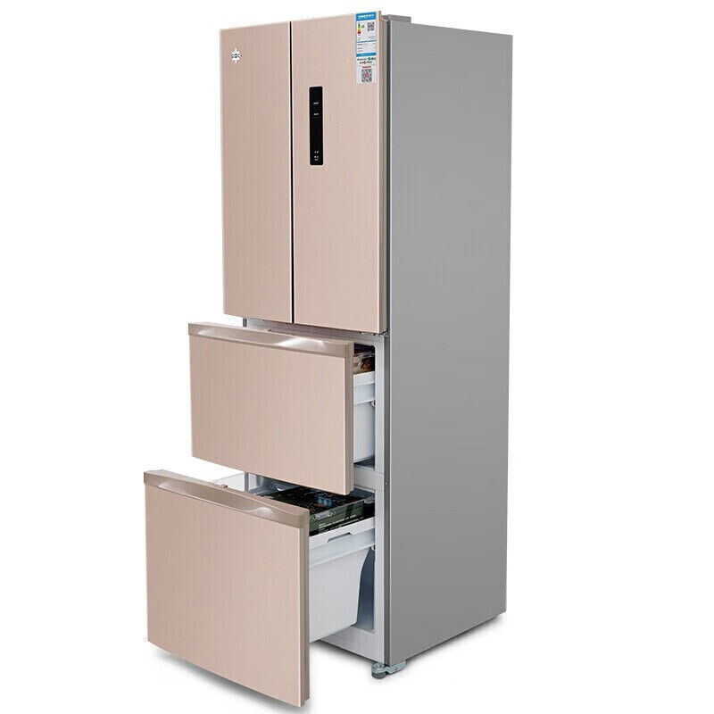 格力（GREE）晶弘冰箱法式多门三门变频风冷无霜WIFI智控离子净味300升静音节能京东小家智能生态 BCD-303WIPQCL/玫瑰金