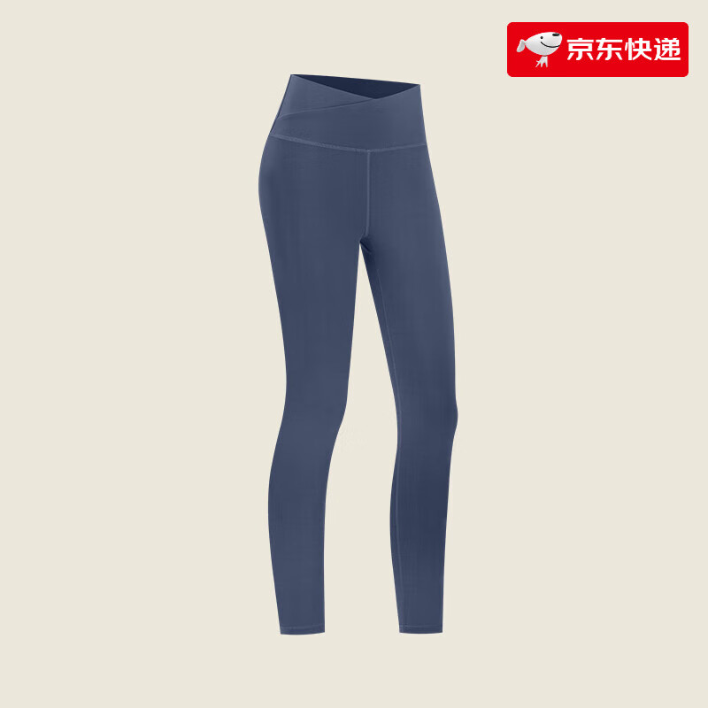 VFU收腹瑜伽褲女跑步外穿健身運動(dòng)褲高腰戶(hù)外防曬瑜伽服套裝春季N 沉靜藍 【涼感薄款】TK25060 S 【建議43-53kg】