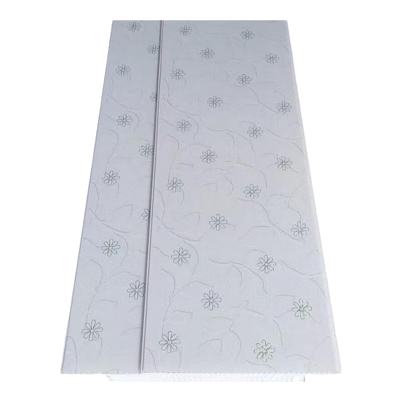 加厚pvc長(zhǎng)條扣板吊頂天花板屋頂自裝材料廚房廁所頂浴室陽(yáng)臺(tái)棚板 百花齊放 30厘米X3.9米