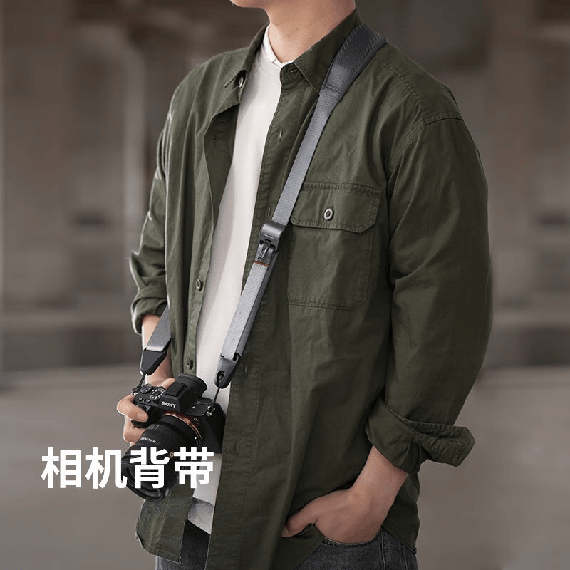 埠帝相机背带肩带单反适用佳能尼康索尼富士微单背 黑色