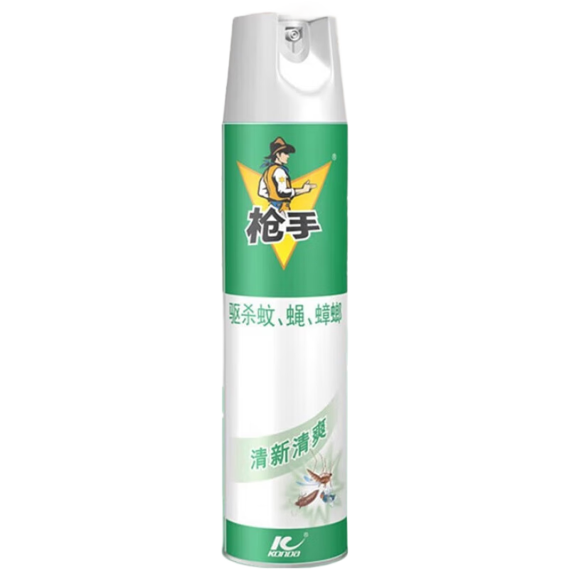 槍手（GUNNER）殺蟲(chóng)氣霧劑噴霧600ml防蚊飛蟲(chóng)無(wú)味家用驅(qū)殺蒼蠅蚊蟲(chóng)滅蚊神器殺蟑 小騎士600ml*1瓶